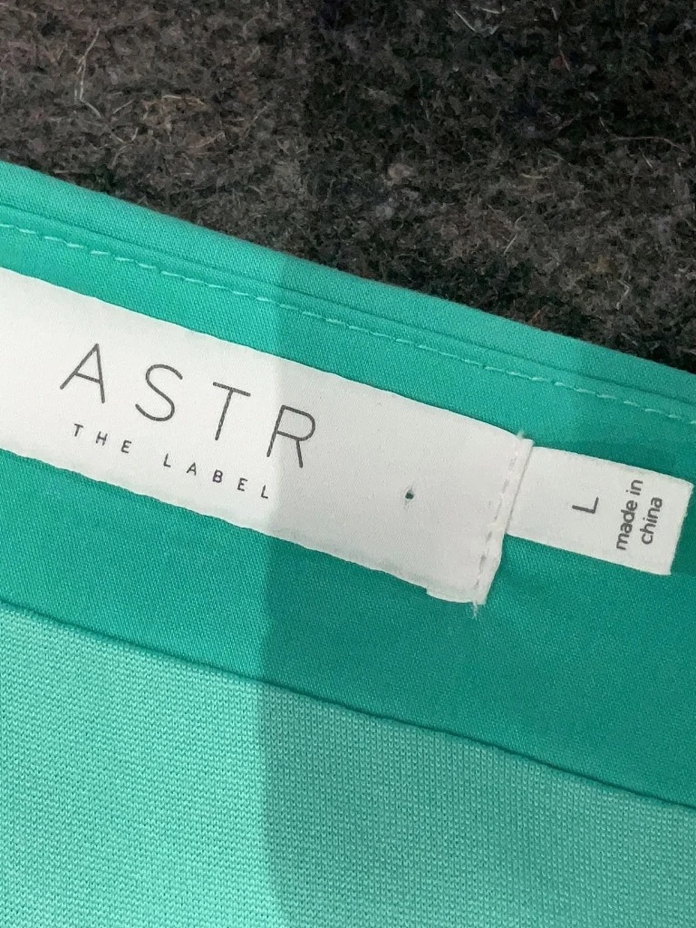 ASTR THE LABEL Turquoise Ruched Square-Neck Dress - Picture 4 of 9